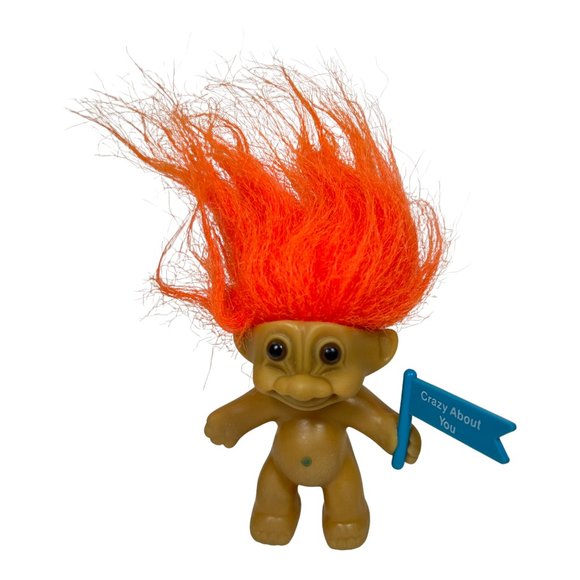 Lot of 7 Vintage Russ Troll Doll 1991 of Various Eras & Sizes - Picture 4 of 8